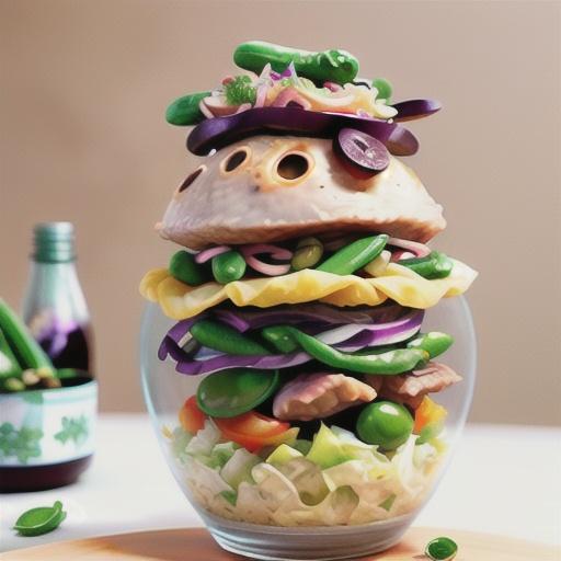 Pork with Asian slaw