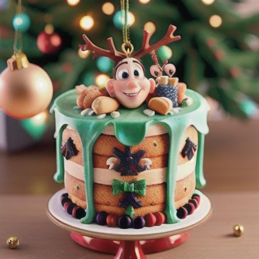 Christmas Ornament Cake