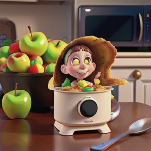 Individual Microwave Apple Crisps