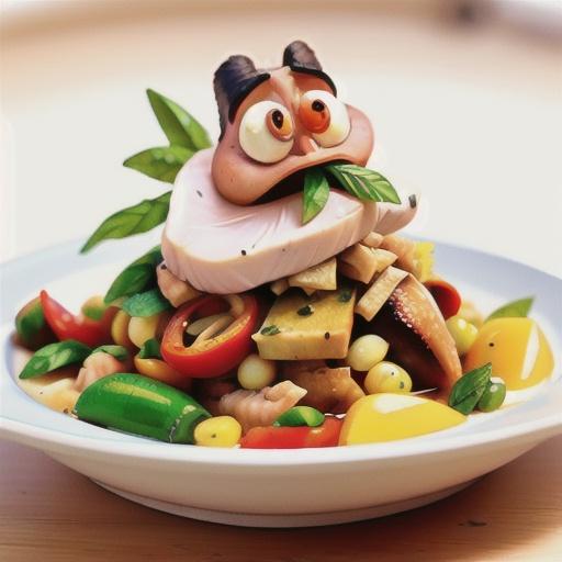 Poached turkey with Thai flavours