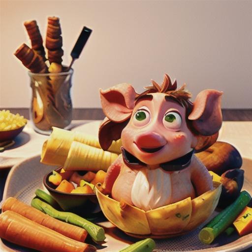 Pork rack roast with parsnip & sweet potato