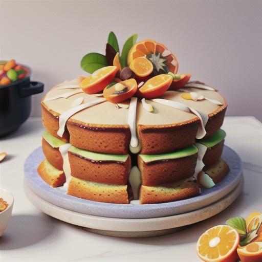 Mandarin and almond cake
