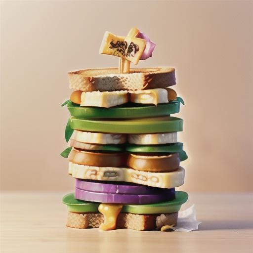 Banana and peanut butter sandwich