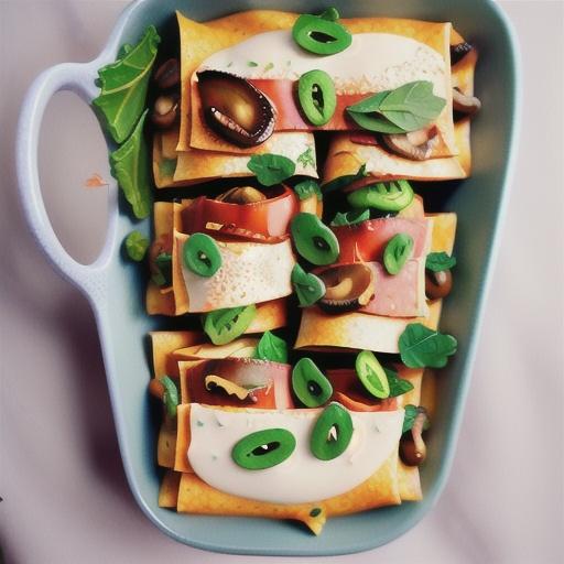 Mushroom-Kale-Quinoa Enchiladas