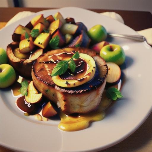 Autumn Apple Onion Pork Chops