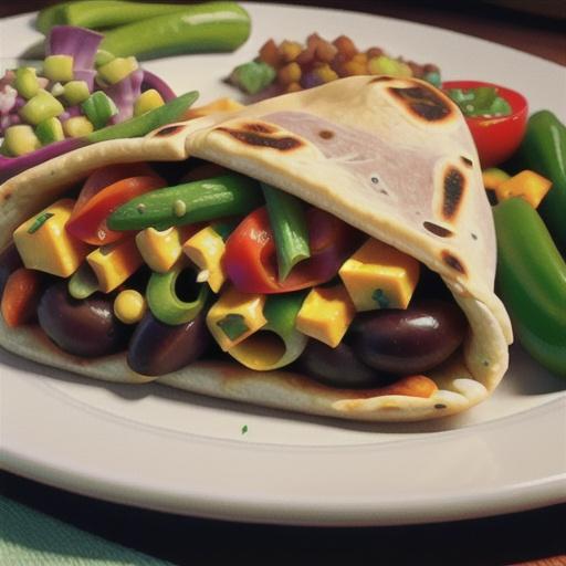 Appetizing Vegetarian Burritos