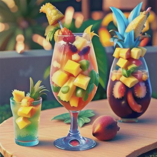 Sparkling Mango Pineapple Sangria