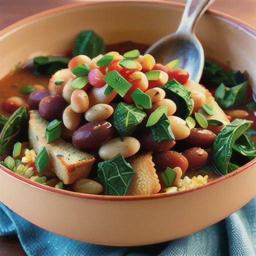 Braised Kale and Beans