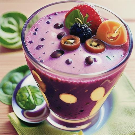 Healthy Berry and Spinach Smoothie