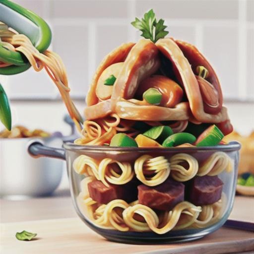 Meat and Veggie Spaghetti