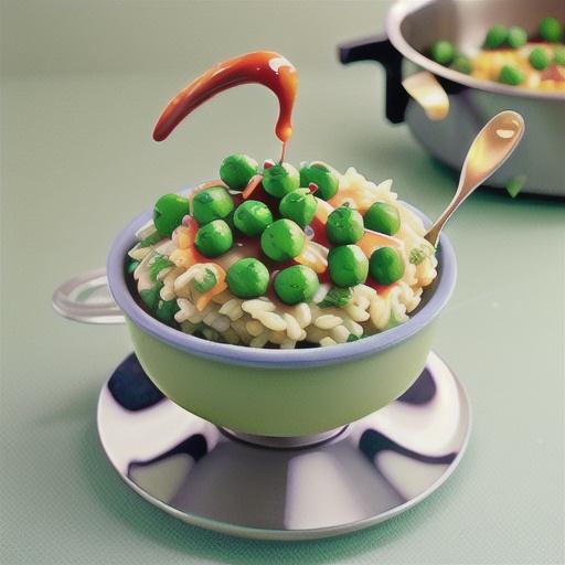 Mixed pea and mint microwave risotto