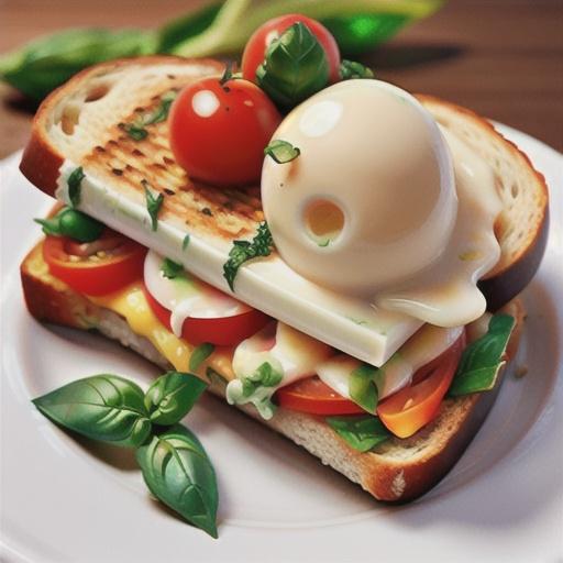 Open-Face Mozzarella Sandwich