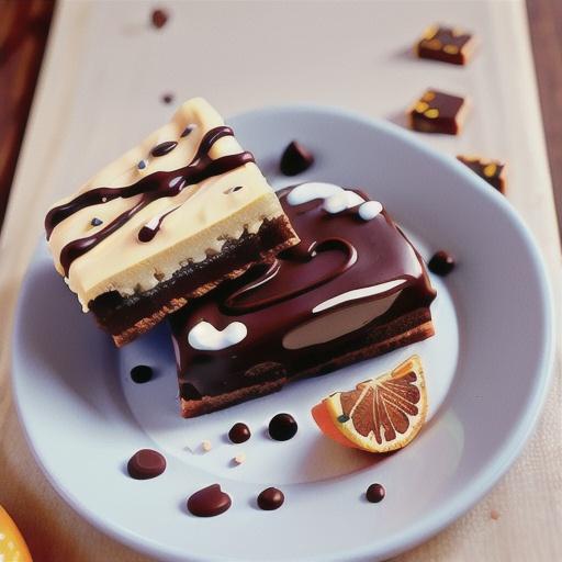 Chocolate-orange fudge slice