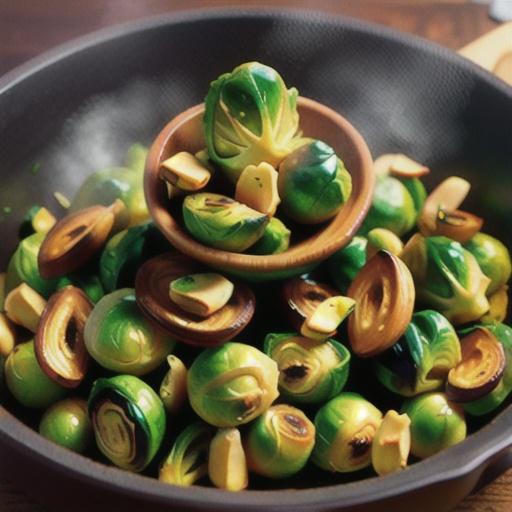 Pan Fried Brussels Sprouts