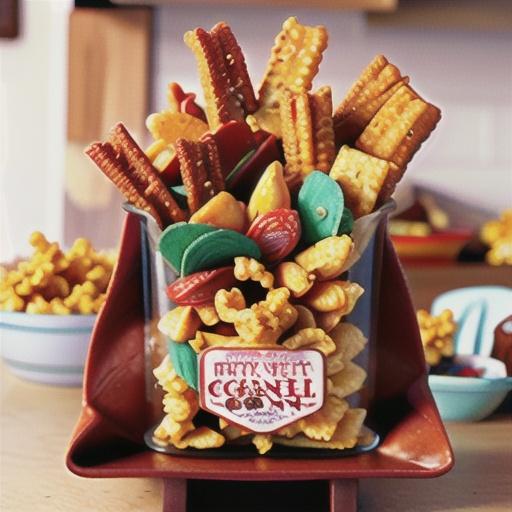 Spicy Caramel Corn Snack Mix