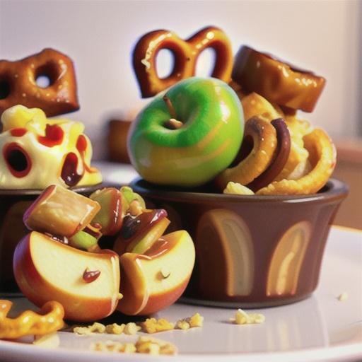 Caramel Apple Brie Pretzel Bites