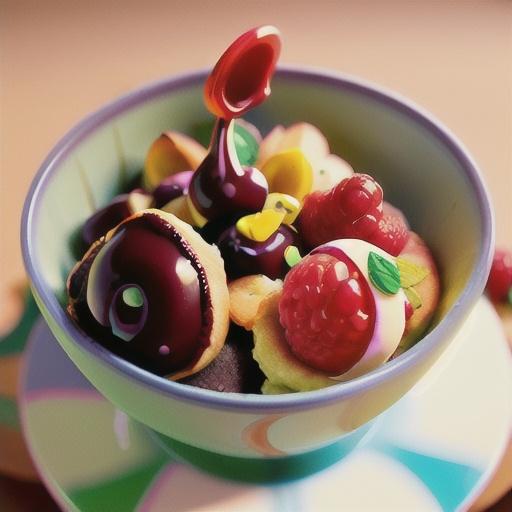 Cherry-Raspberry Chocolate Cobbler