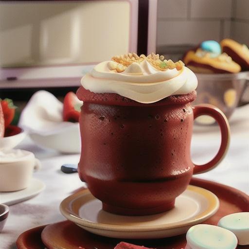 Red Velvet Mug Cakes