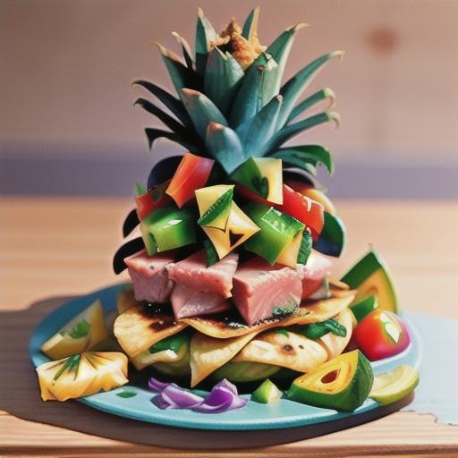 Ahi Tuna Tacos with Pineapple Salsa