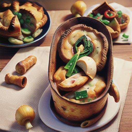 Mushroom and Onion Pot Pies