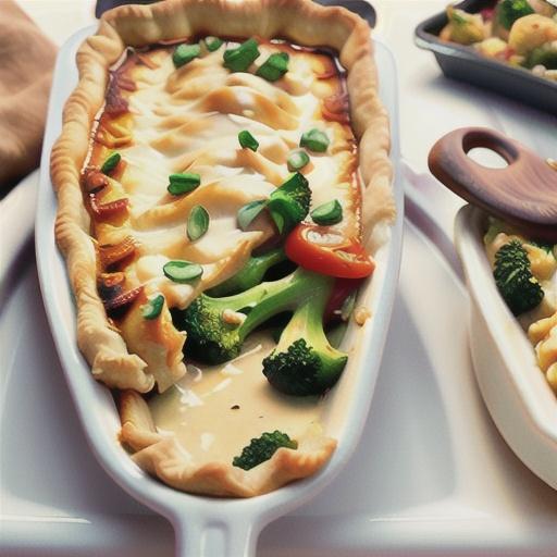 Skinny Impossibly Easy Chicken and Broccoli Pie