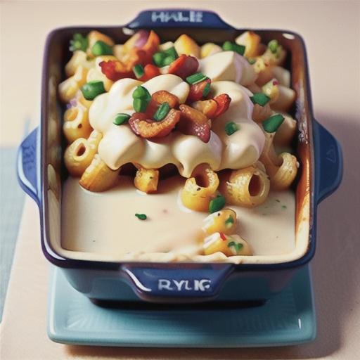 Cauliflower and bacon macaroni cheese