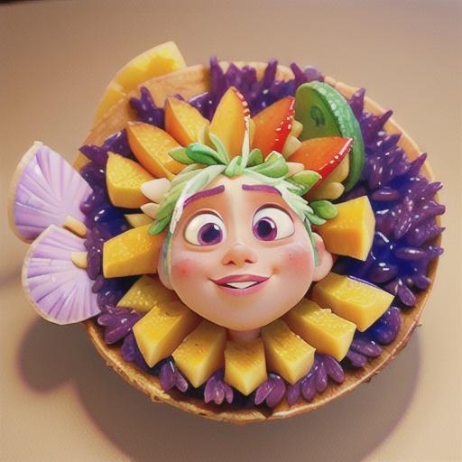 Purple Sticky Rice with Mango