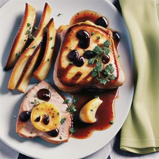 Pork Chops with Cherry Pan Sauce