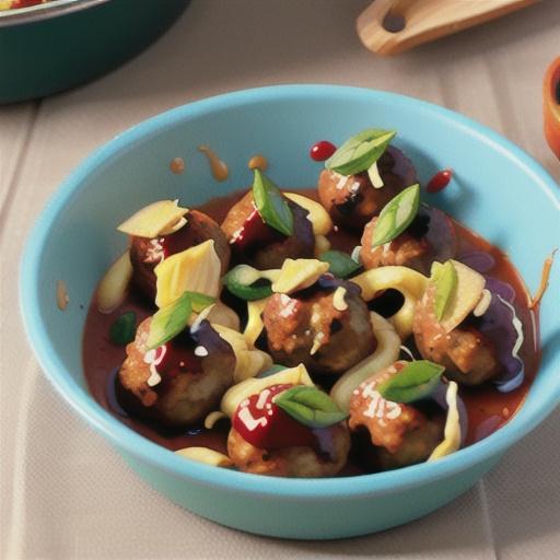 Sweet and Spicy Barbecue Meatballs