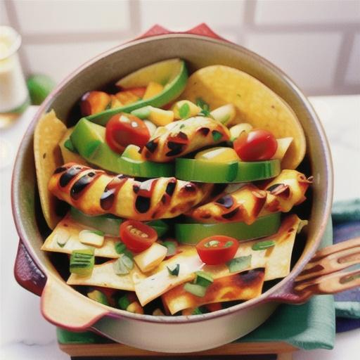 Mexican chicken tortilla bake