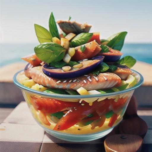 Ocean-trout escabeche with allioli