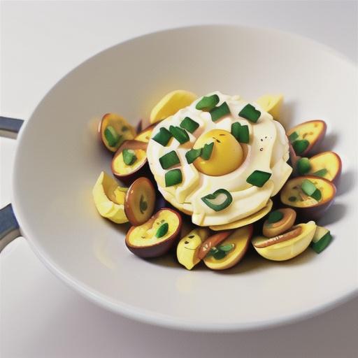 Step-by-step scrambled eggs