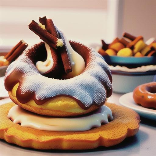 Cinnamon toffee doughnuts