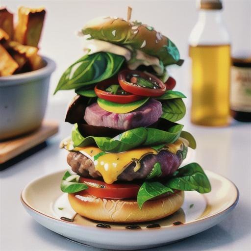 Beef burgers with spinach and fetta recipe