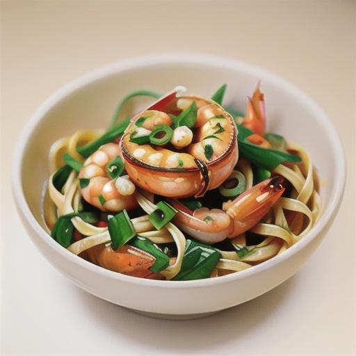 Prawn, rocket and chilli linguine