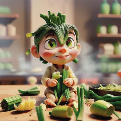 Roasted baby leeks with thyme