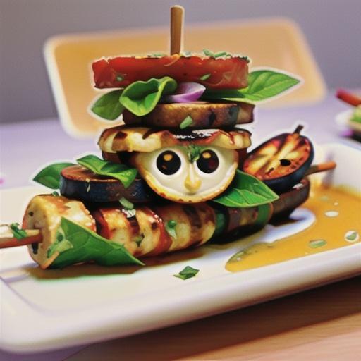 Grilled Halloumi Kebabs