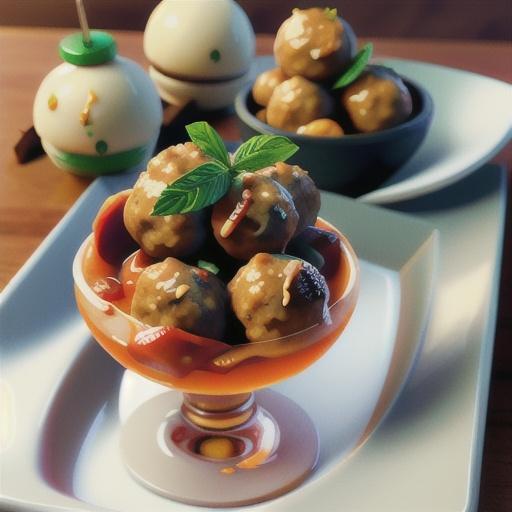 Spicy Orange Bison Balls