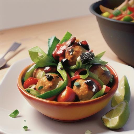 Smoky chipotle chicken meatballs