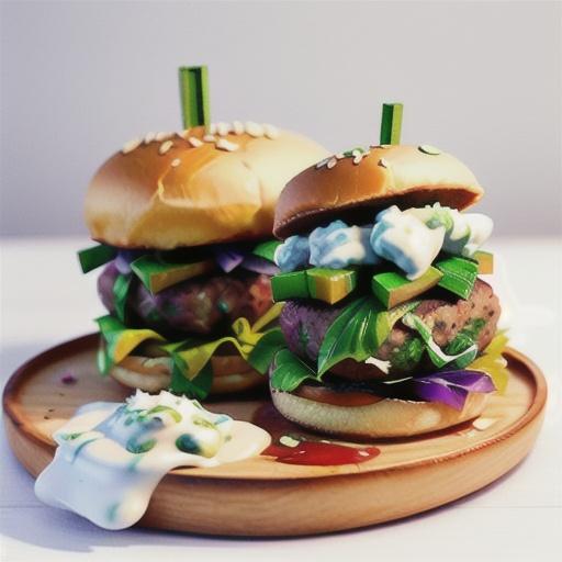 Lamb burgers with tzatziki