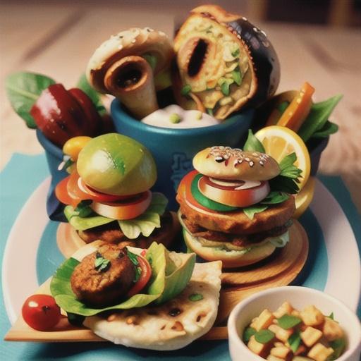 Vegetarian Kofta Pitas