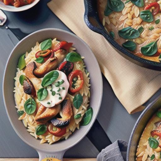 Chicken and Orzo Bake