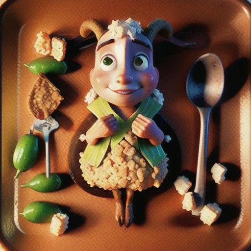 Baked lamb chops with fetta crumble