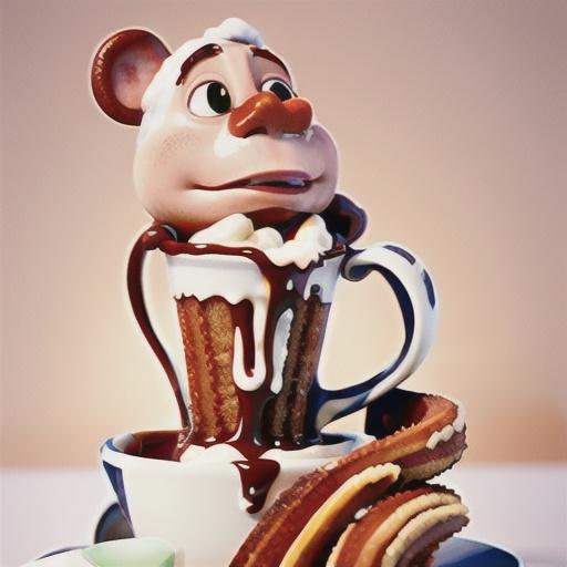 Hot chocolate with churros