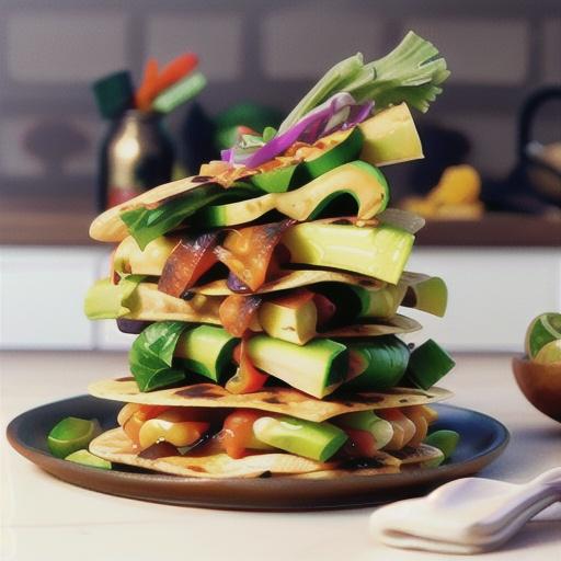 Kimchi Avocado Quesadilla