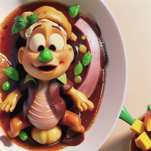 Glazed ham with green peppercorns