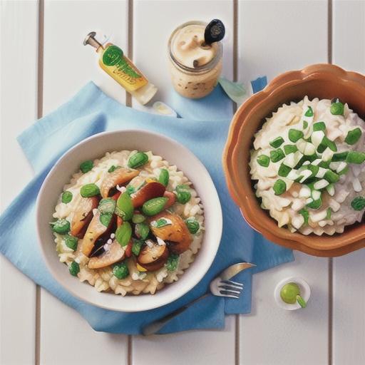 Quick-cook chicken risotto