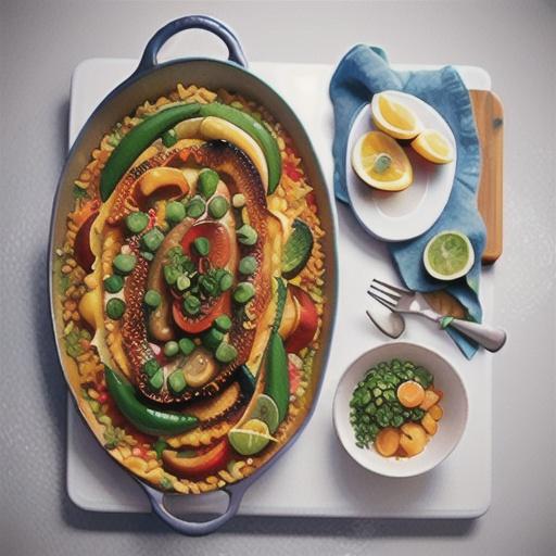 One-pan vegetarian paella recipe