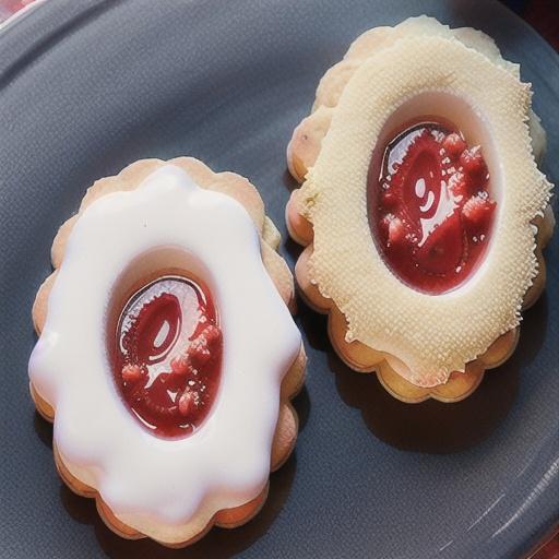 Chamomile jam biscuits