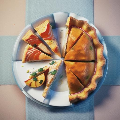 Salmon mornay and potato wedge pie recipe